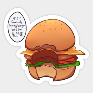 Burger Halloween Cute Food Sticker